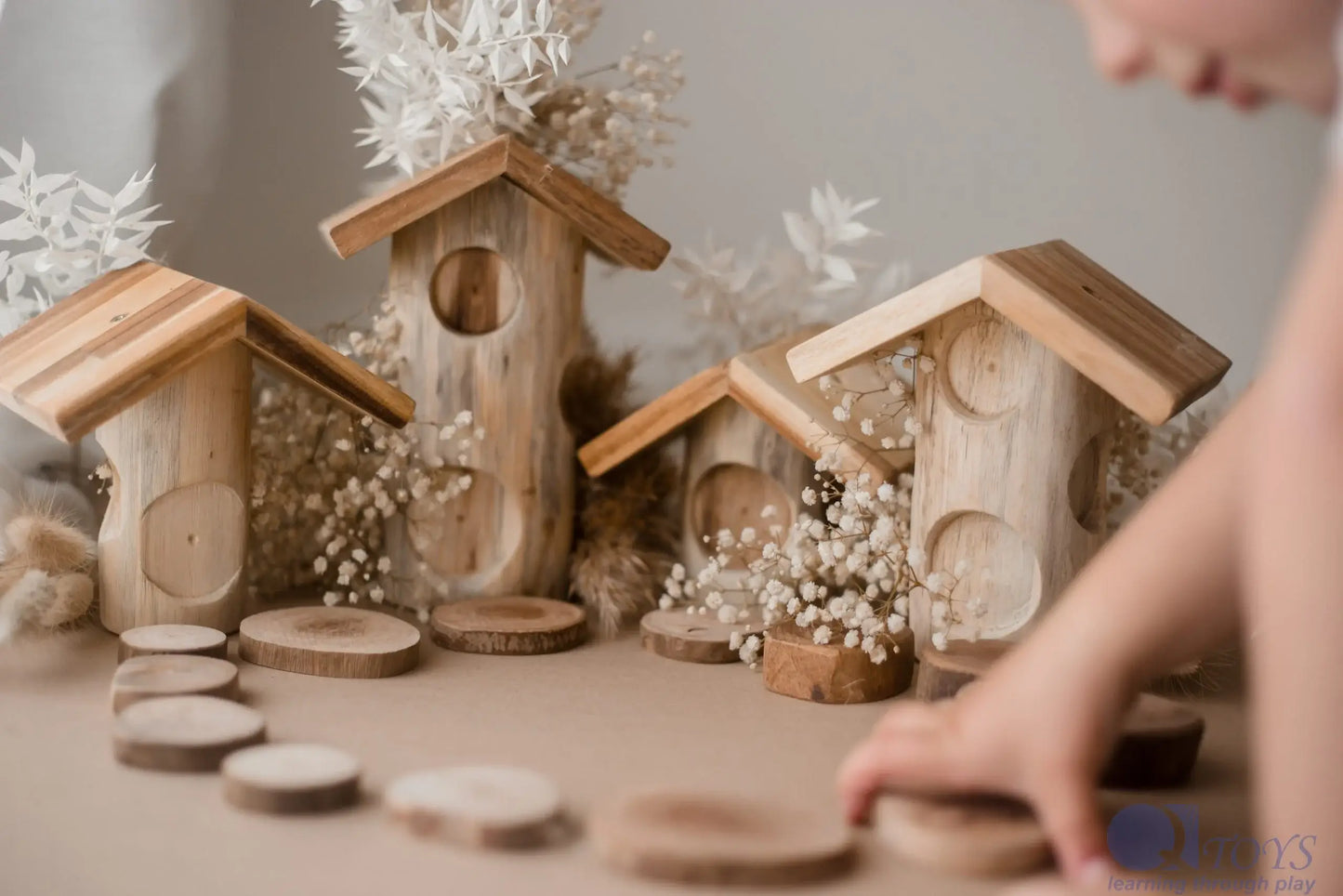 Tree Log Houses Set of 4