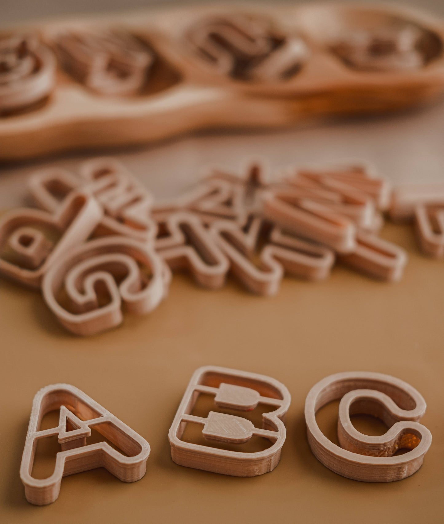 Uppercase Alphabet A to Z Eco Cutter™ Play Doh or Cookie Dough Cutter Set