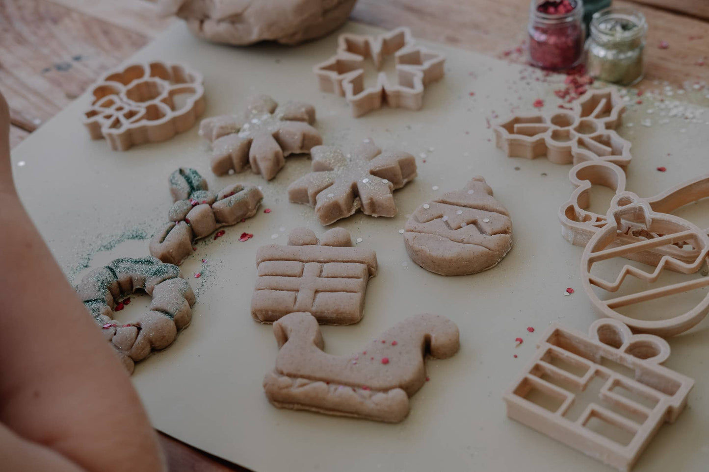 Christmas Eco Cutter™ Play Doh or Cookie Dough Cutter Set