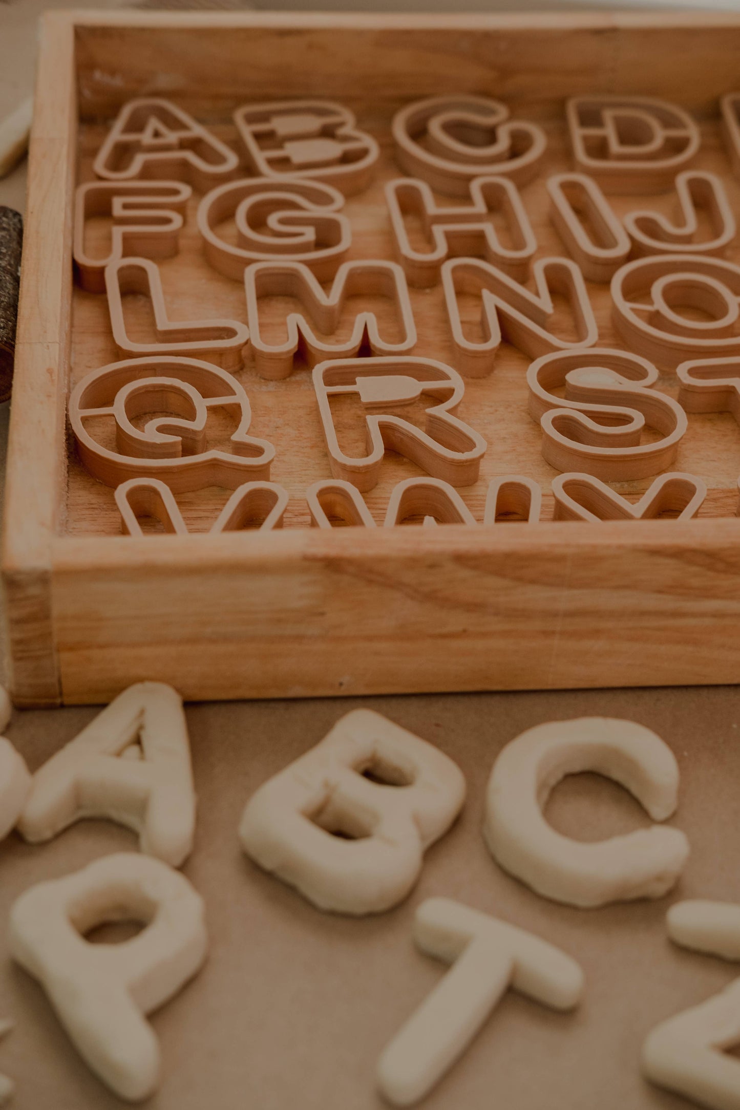 Uppercase Alphabet A to Z Eco Cutter™ Play Doh or Cookie Dough Cutter Set