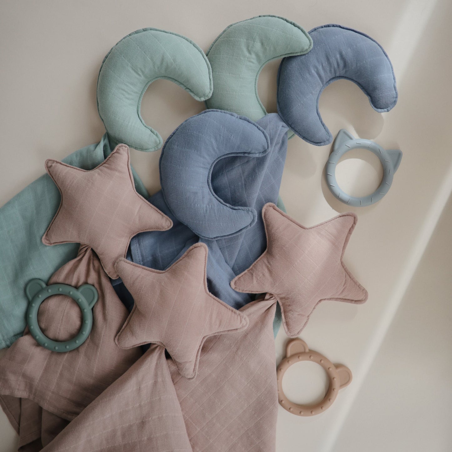 Organic Cotton Moon Lovey Blanket