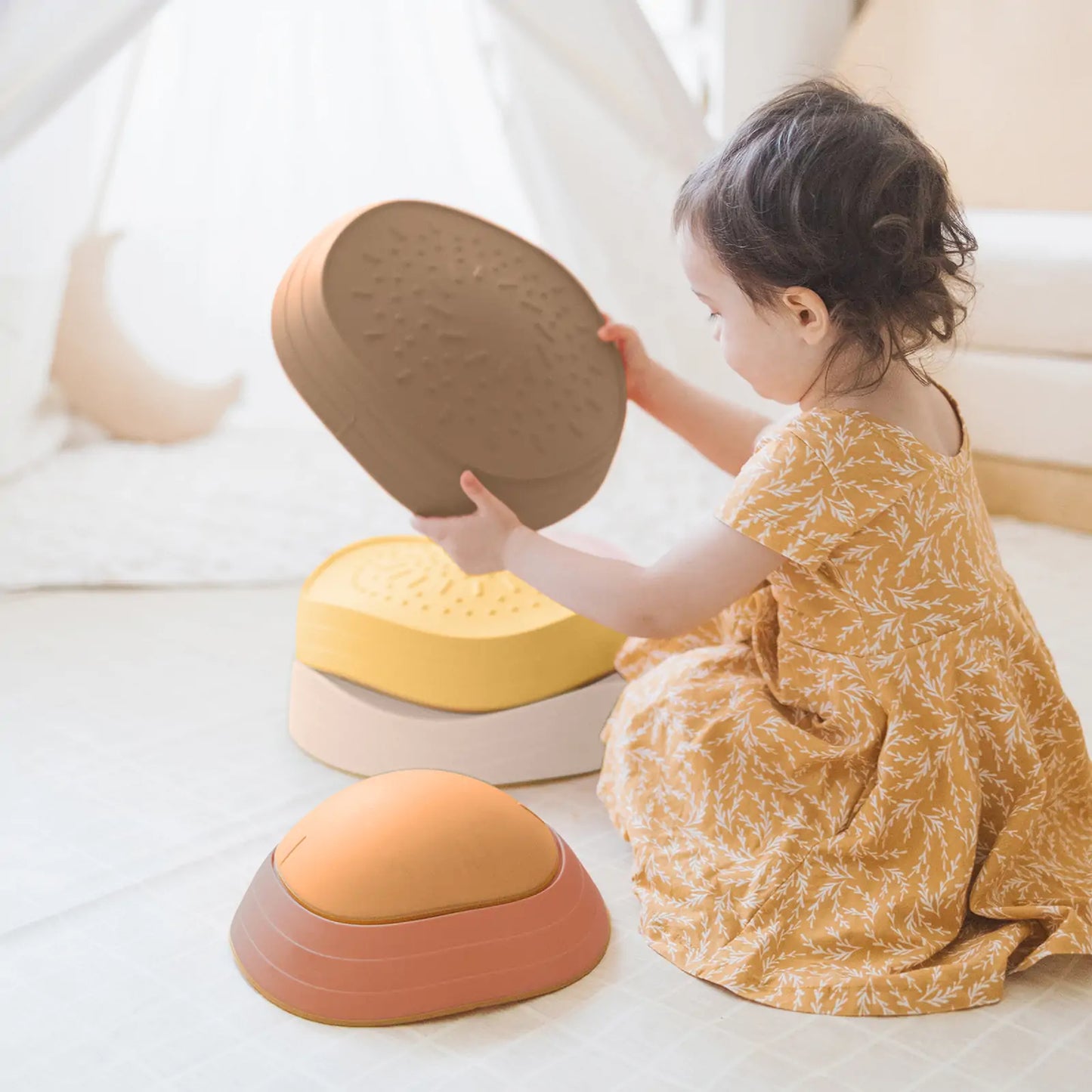 Stacking Stepping Stones - Sunset Hues