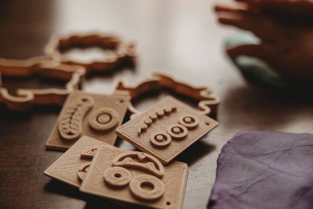 Halloween Monster Playdough or Cookie Dough Eco Stamp Set