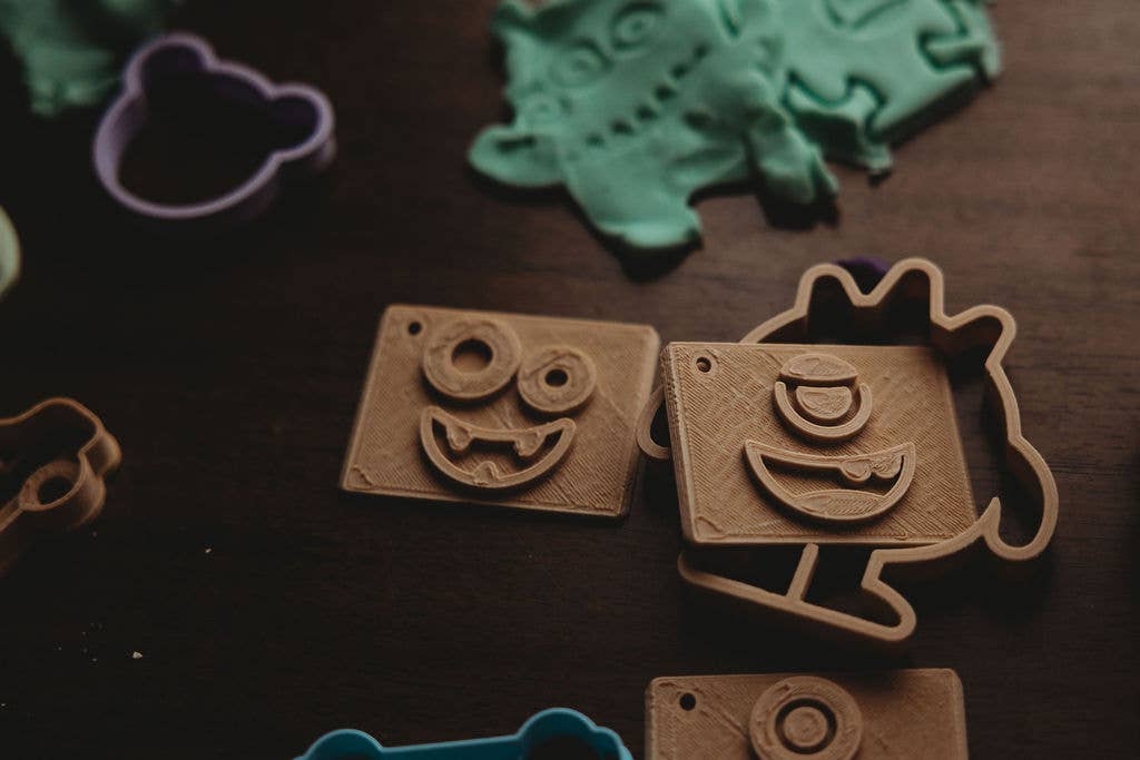 Halloween Monster Playdough or Cookie Dough Eco Stamp Set