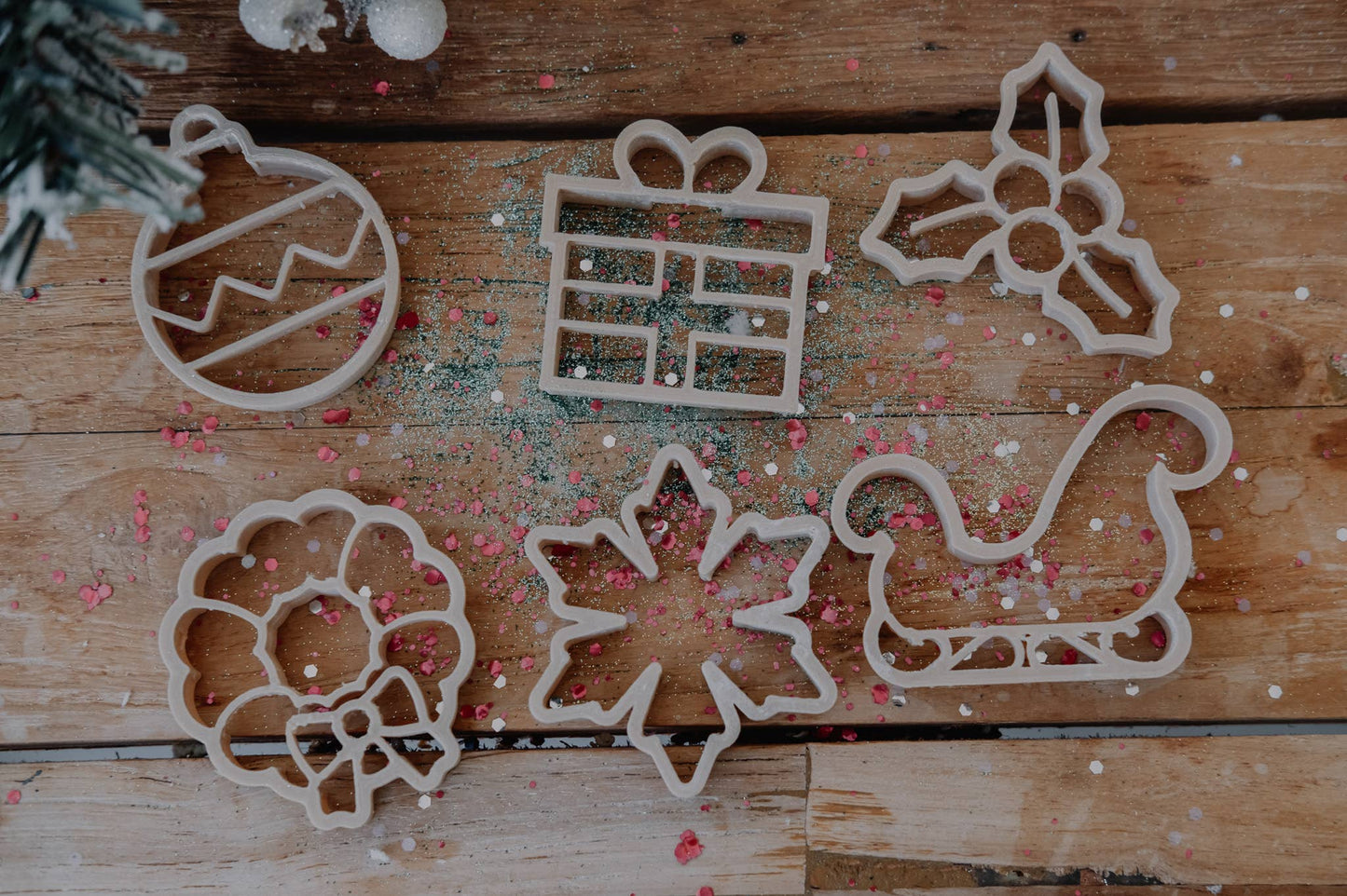 Christmas Eco Cutter™ Play Doh or Cookie Dough Cutter Set