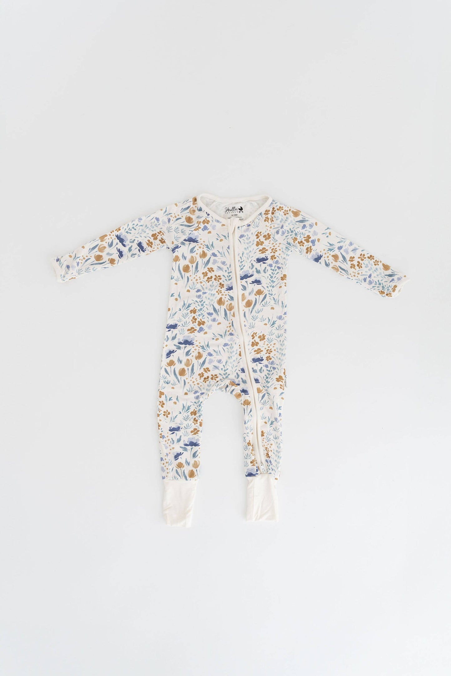 Watercolor Floral Bamboo Pajama Jumpsuit