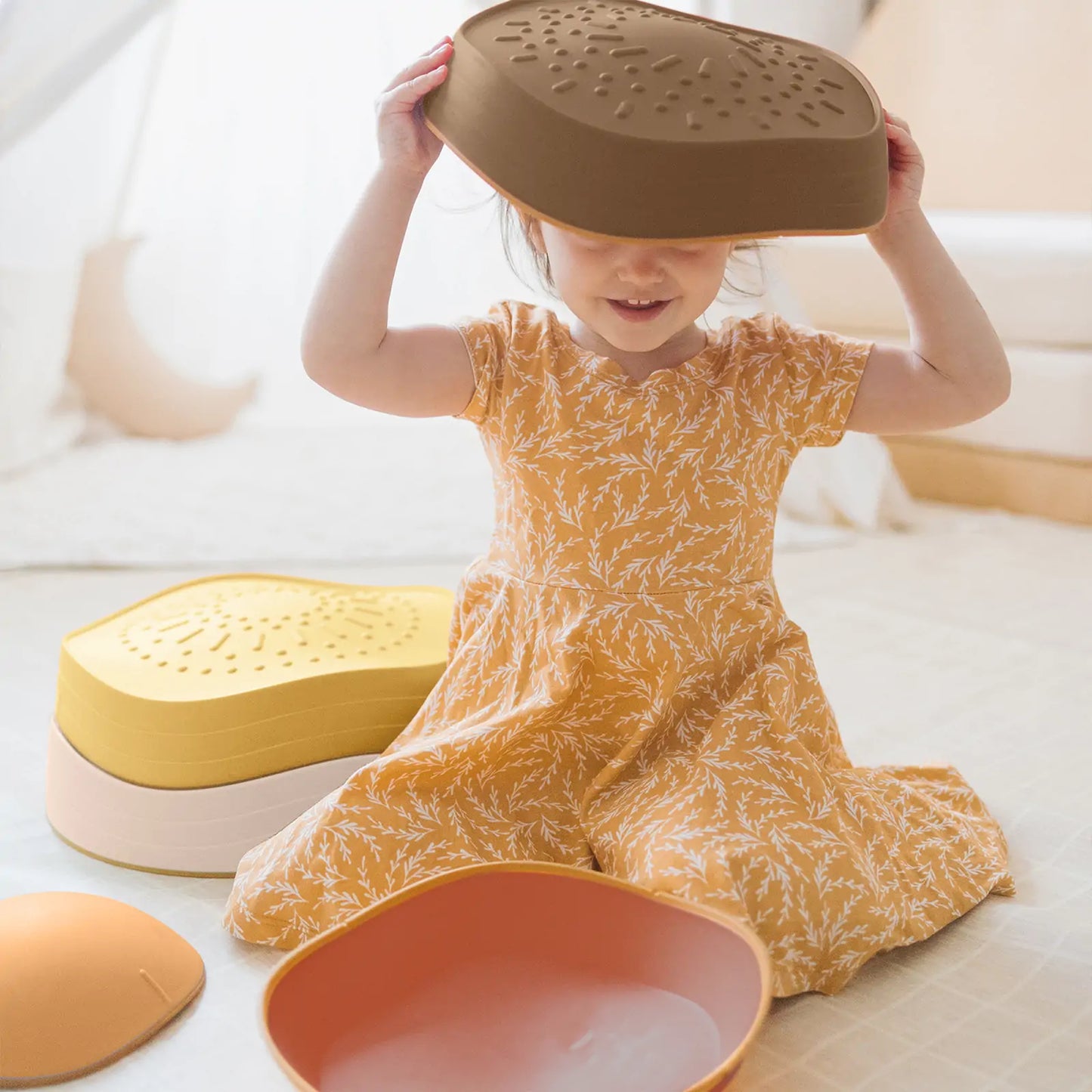 Stacking Stepping Stones - Sunset Hues