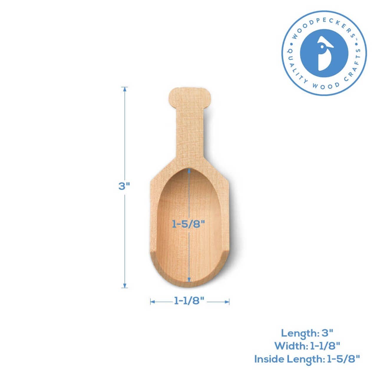3 Inch Sensory Wooden Scooper