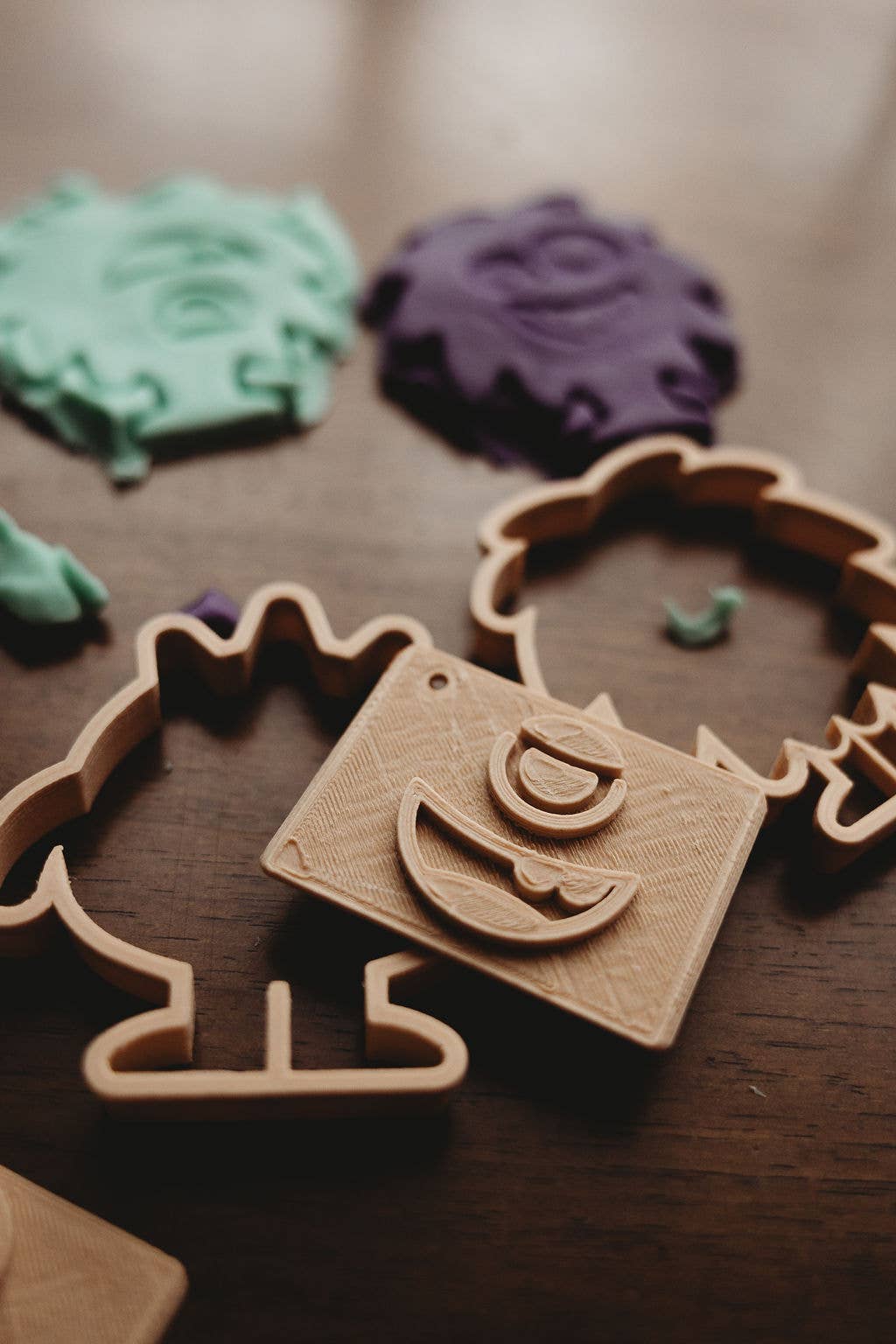 Halloween Monster Playdough or Cookie Dough Eco Stamp Set