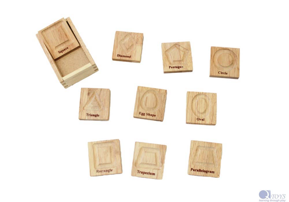 2D Geo Shapes Tracing Board Set