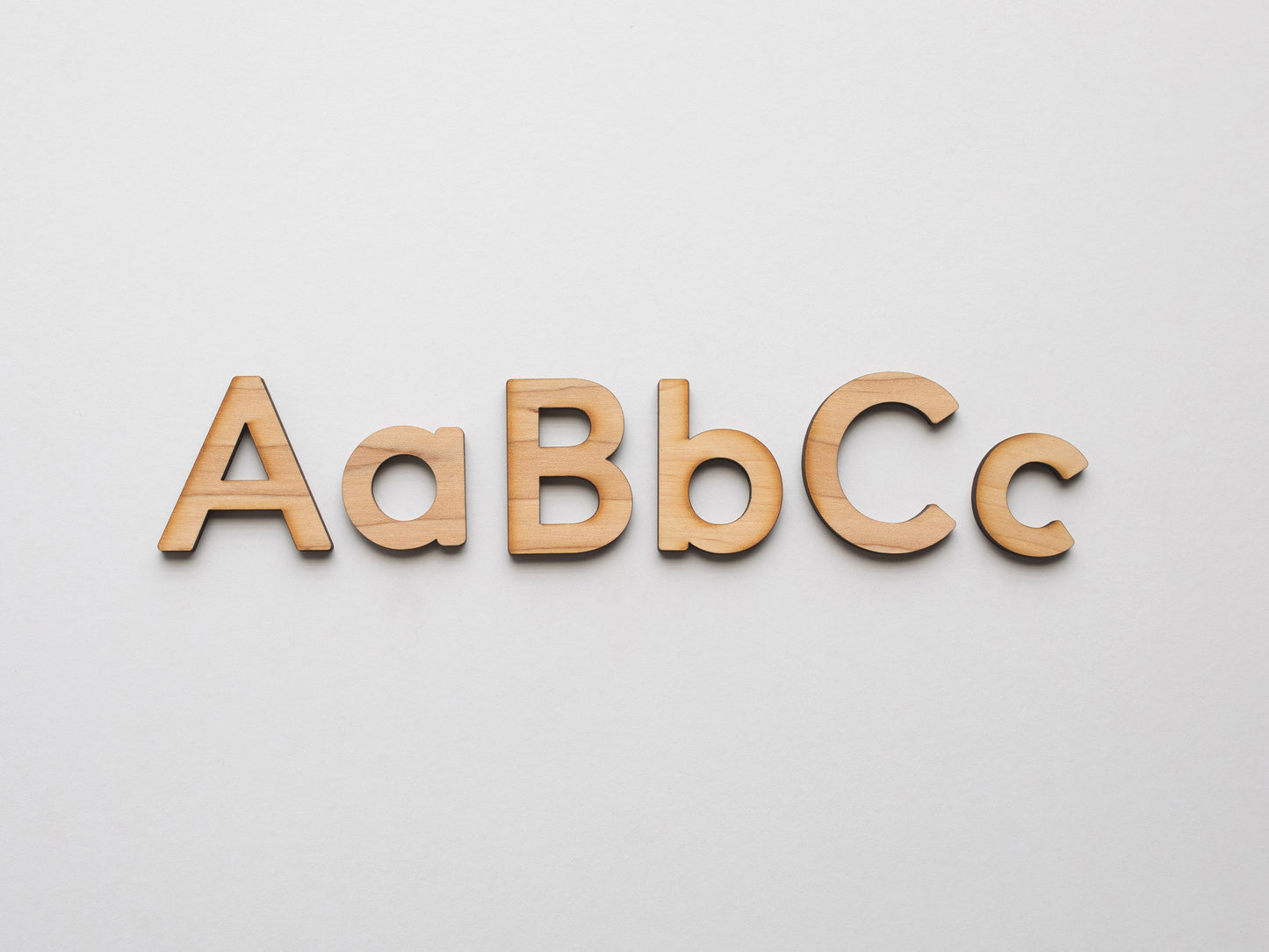 Wooden Alphabet Set Wood Letters & Movable Alphabet in Maple
