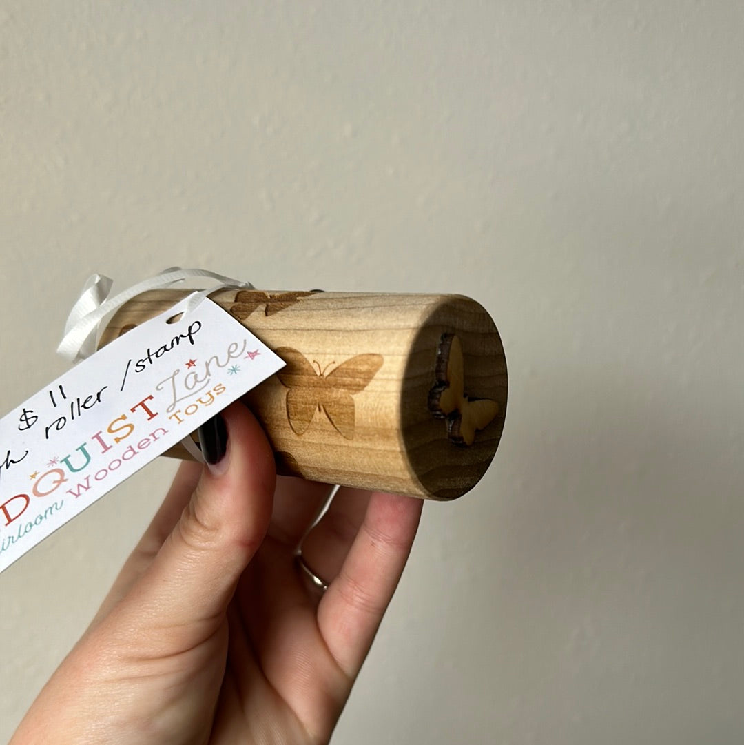Butterfly Dough Roller and Stamp