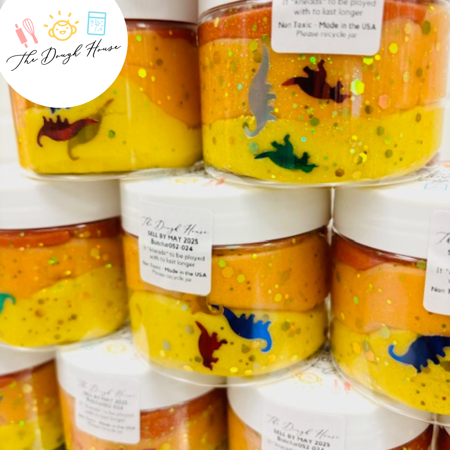 Dinosaur Magical Play Dough Jar (Fun Size / 5 oz)