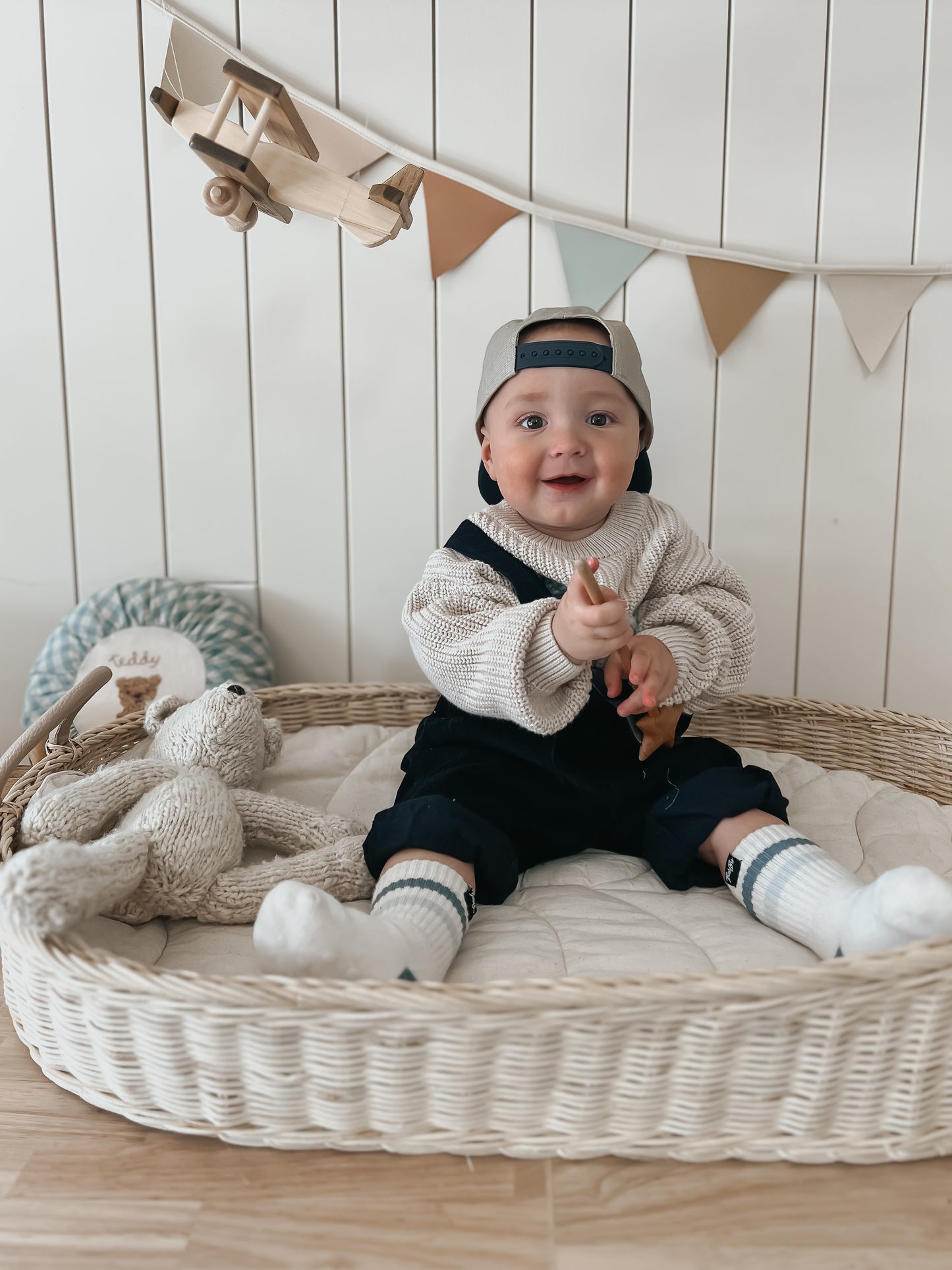 Amish Crafted Wooden Toy Airplane with Kid-Safe Finish