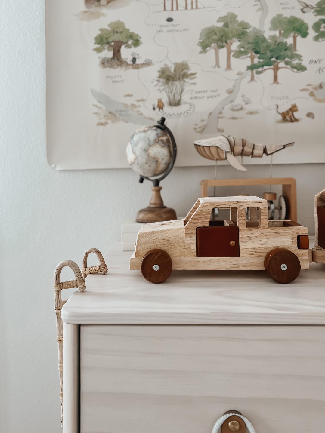 Car and Camper Wooden Toy Set