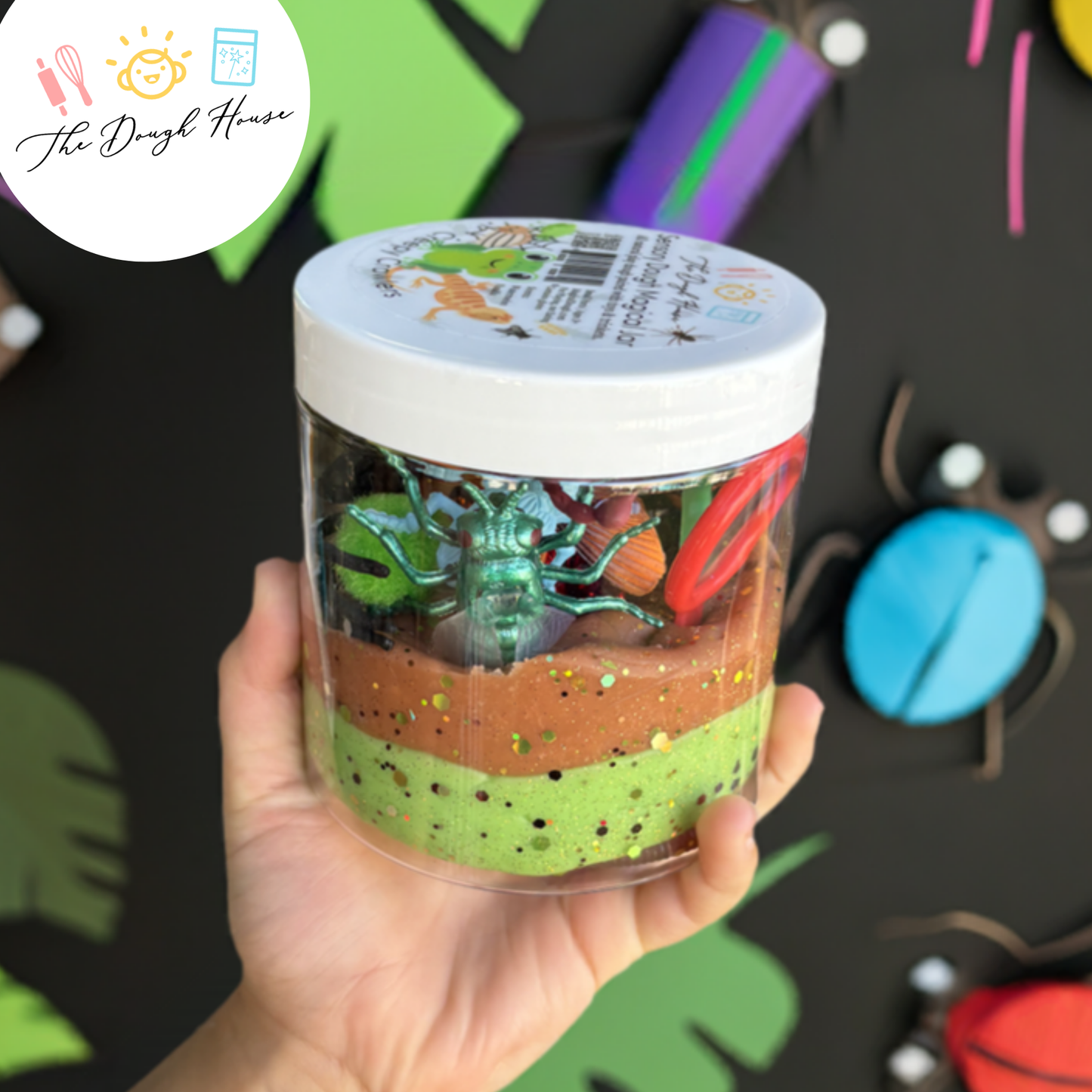 Creepy Crawlers Magical Play Dough Jar (Super Size / 16 oz)