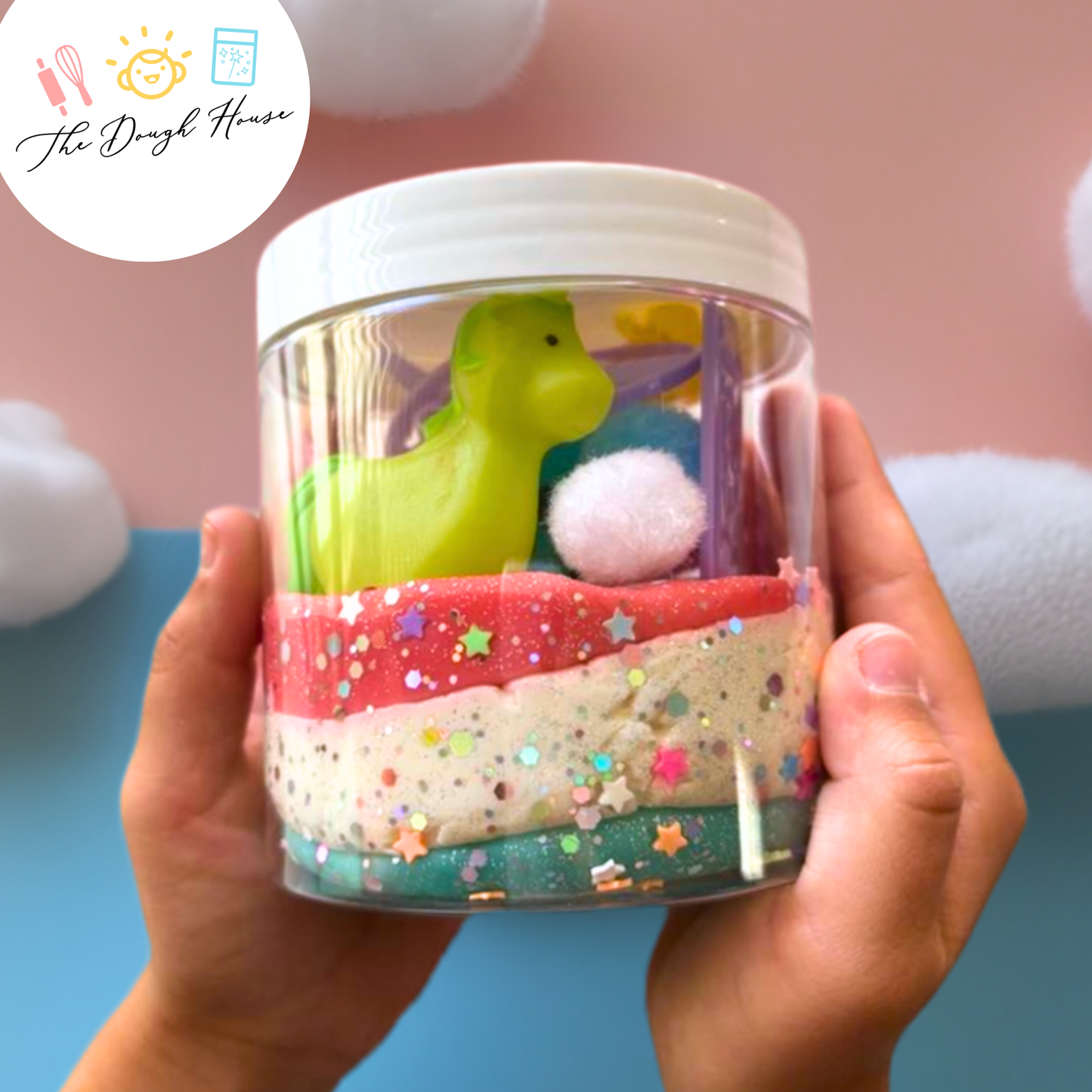 Unicorn Magical Play Dough Jar (Super Size / 16 oz)