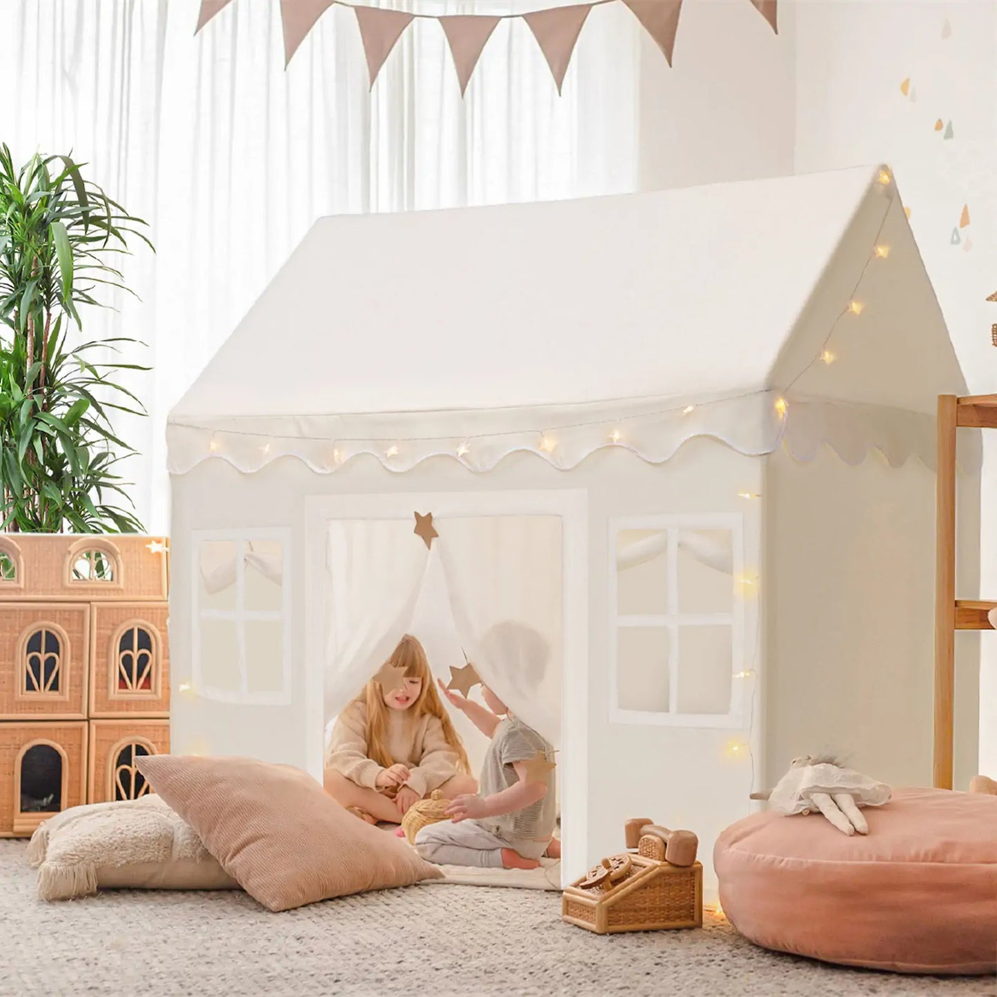 Natural Cream Indoor Tent for Kids