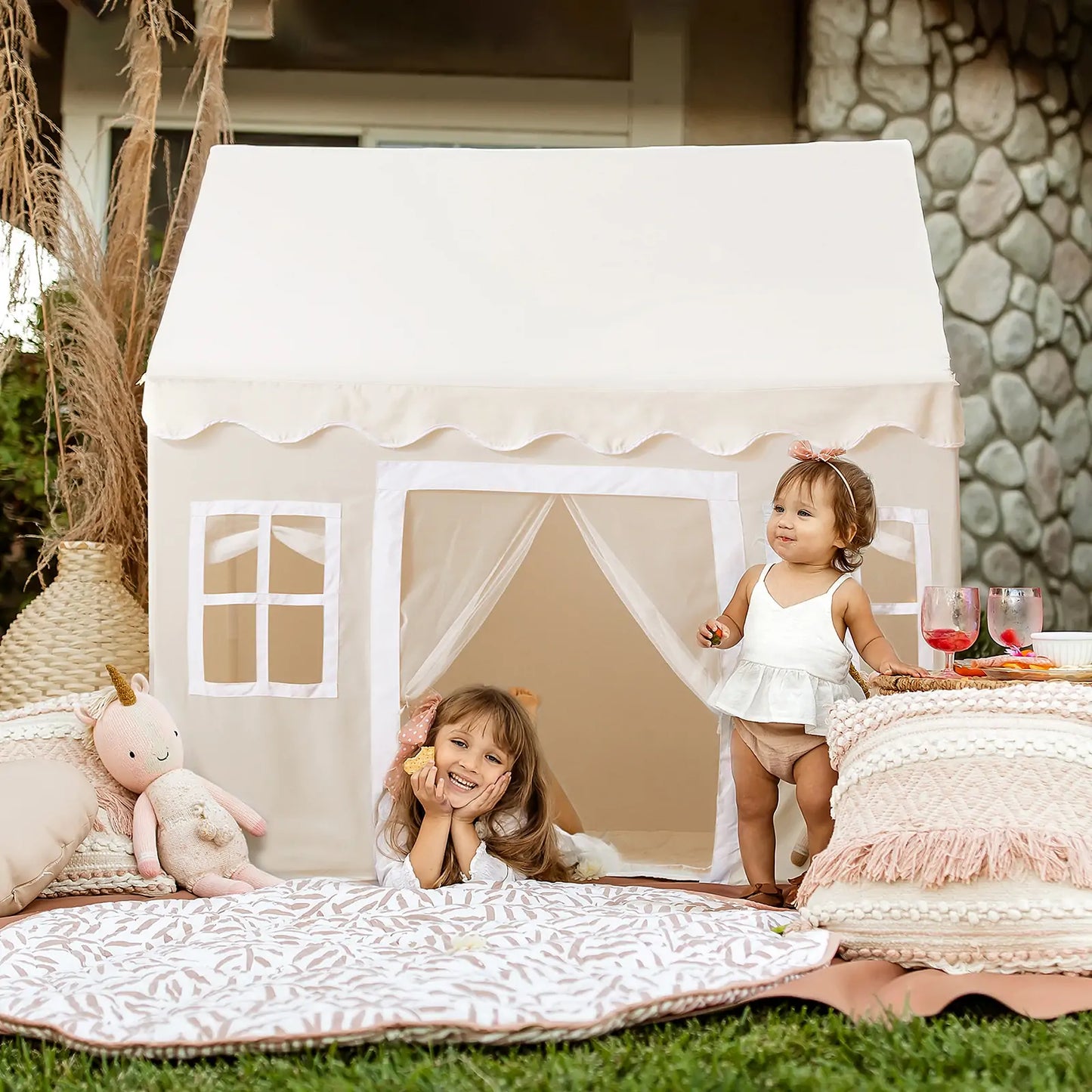 Natural Cream Indoor Tent for Kids