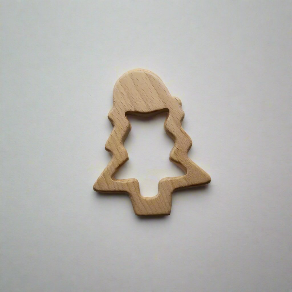 Wooden Teether Christmas Toy by Lindquist Lane Wooden Toys