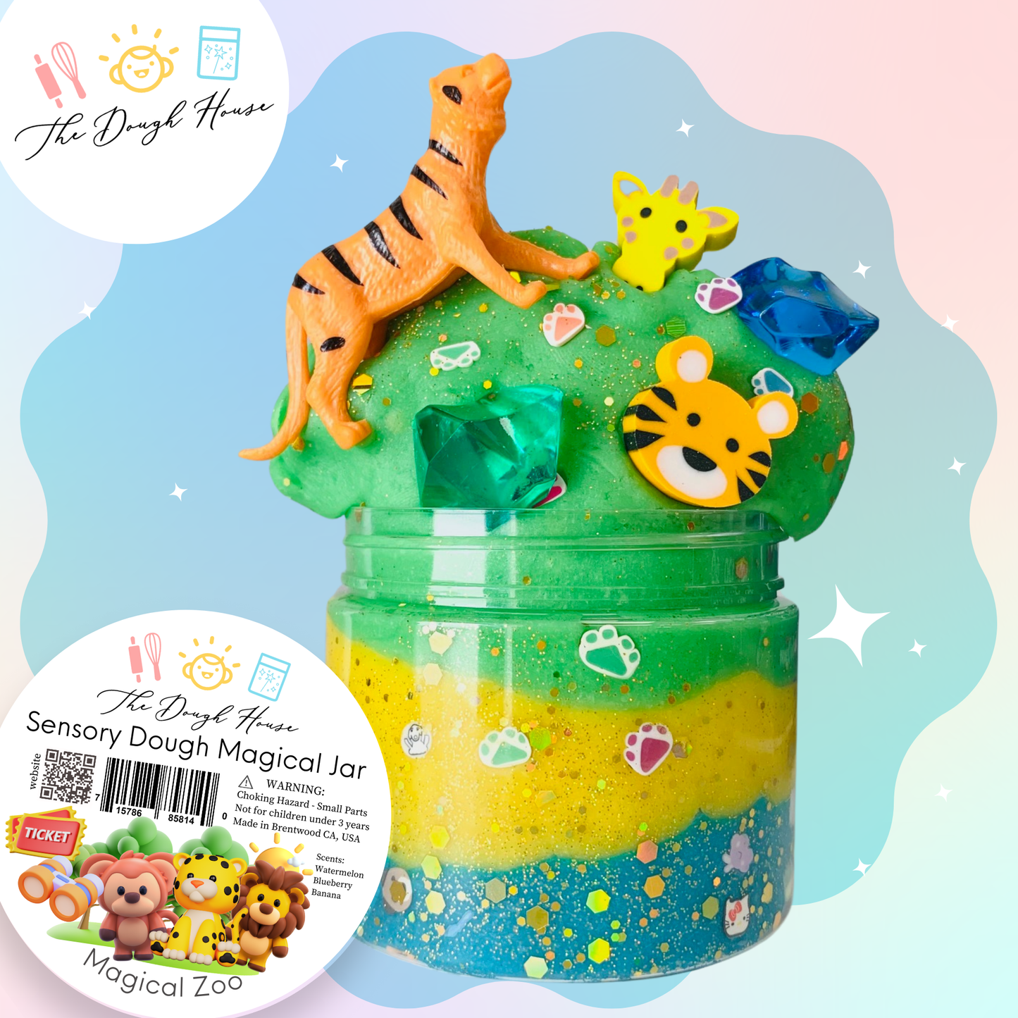 Zoo Magical Play Dough Jar (Fun Size / 5 oz)