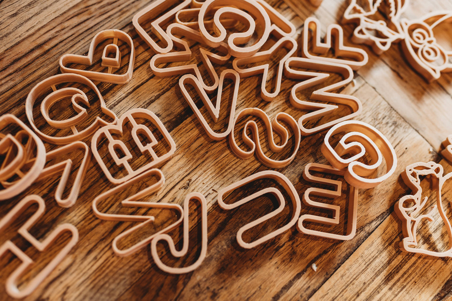 Uppercase Alphabet A to Z Eco Cutter™ Play Doh or Cookie Dough Cutter Set