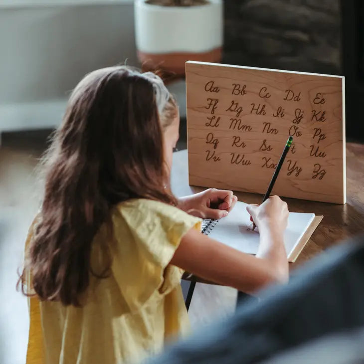 Alphabet Board with Cursive Uppercase & Lowercase with Stand