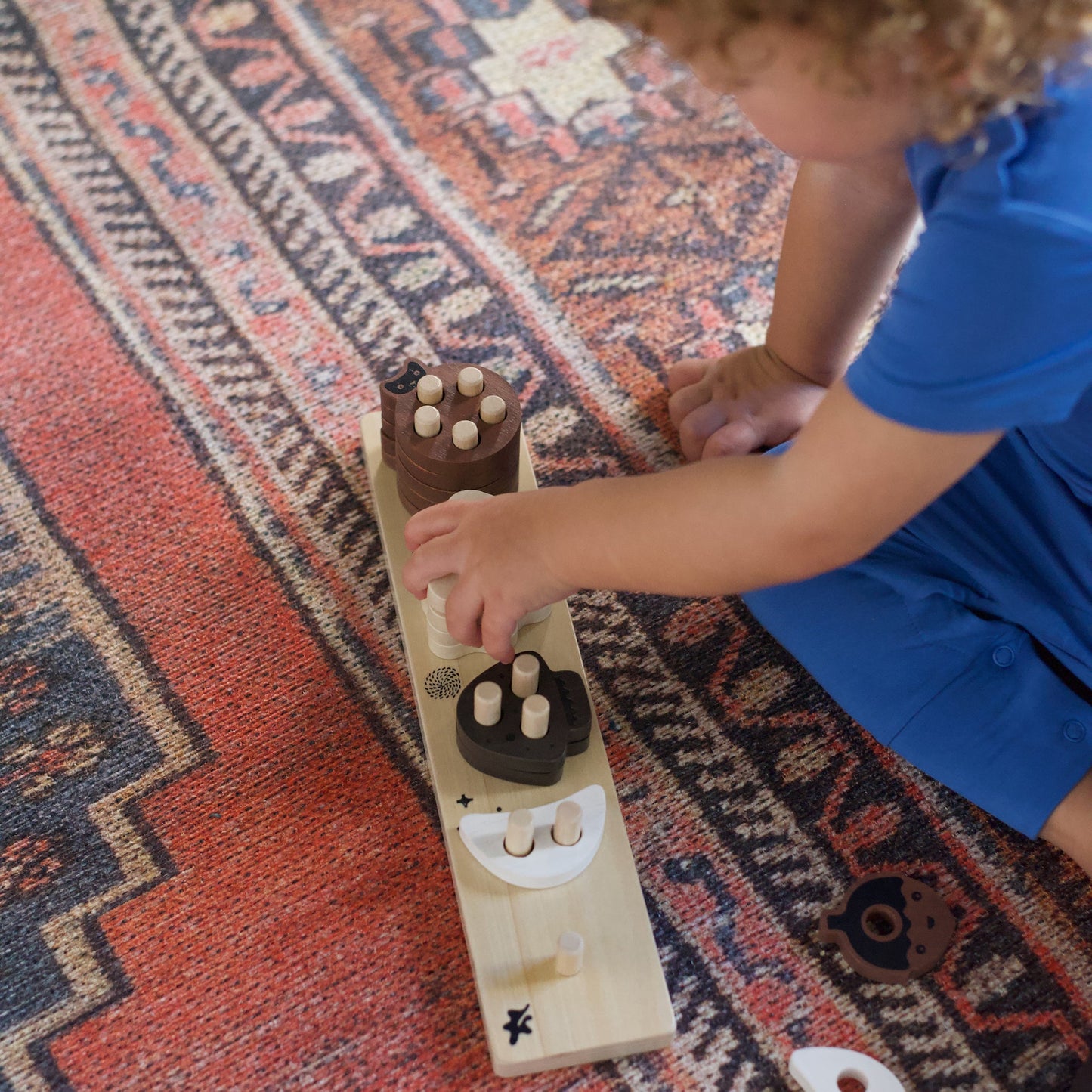 Count and Stack Wooden Toy