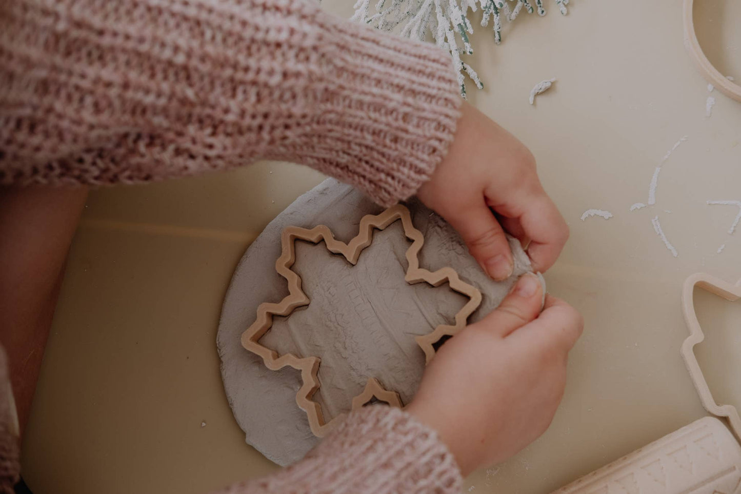 Christmas Ornament Eco Cutter™ Play Doh or Cookie Dough Cutter Set