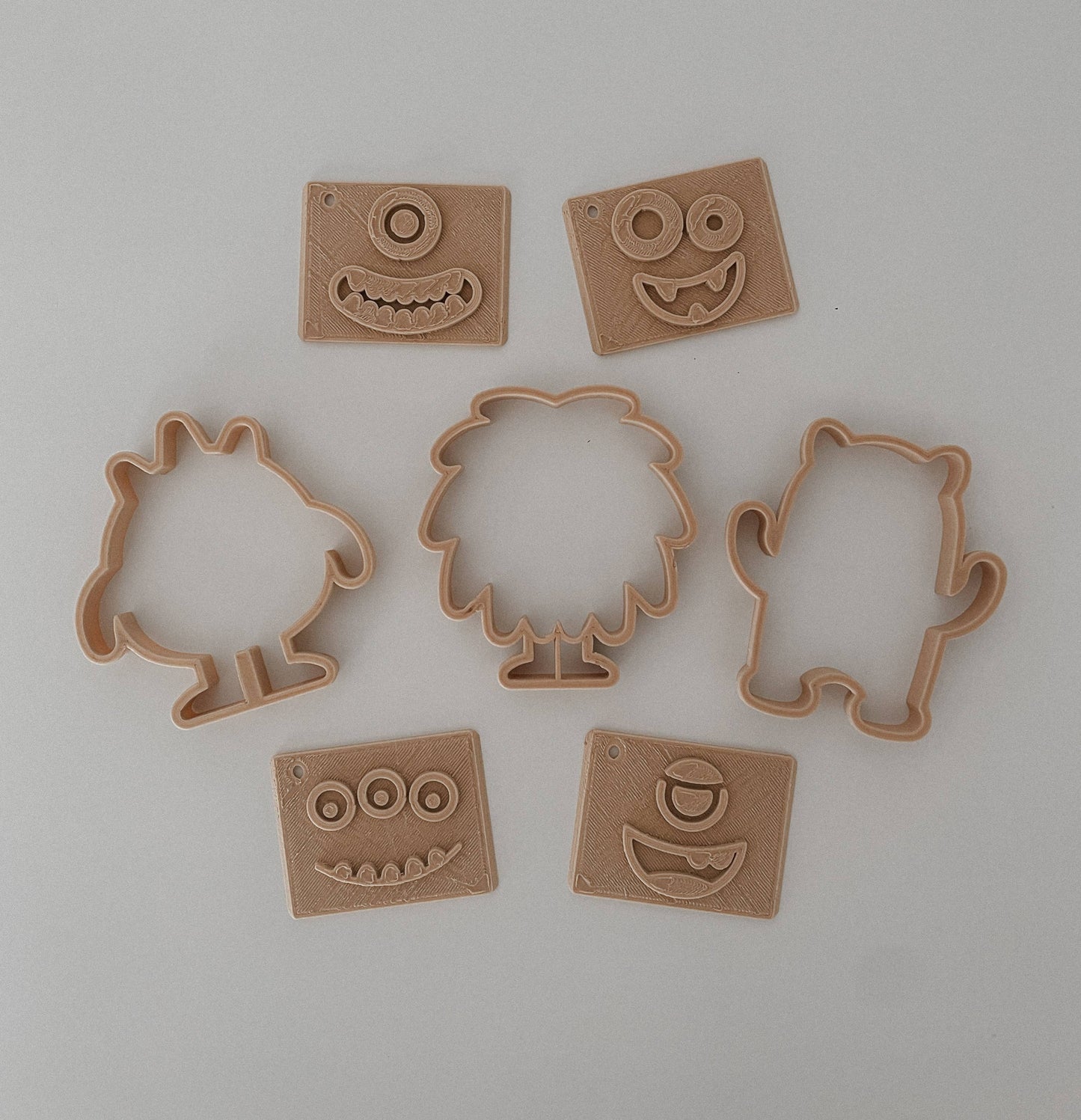 Halloween Monster Playdough or Cookie Dough Eco Stamp Set