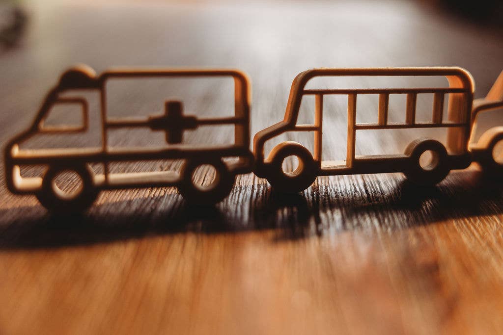 Service Vehicle Eco Cutter™ Play Doh or Cookie Dough Cutter Set