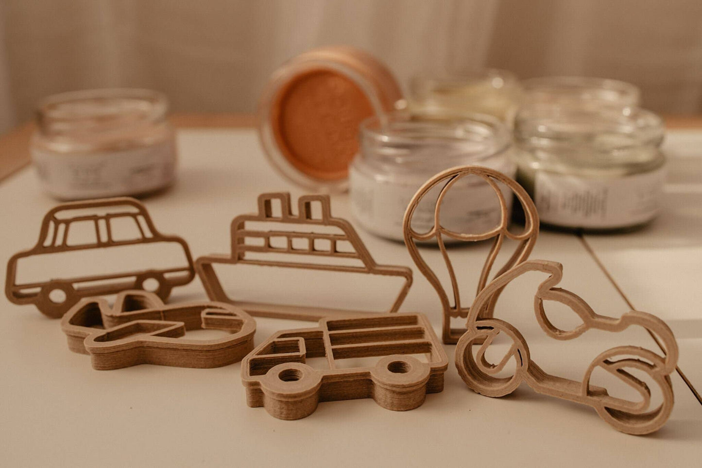 Mini Transport Eco Cutter™ Play Doh or Cookie Dough Cutter Set