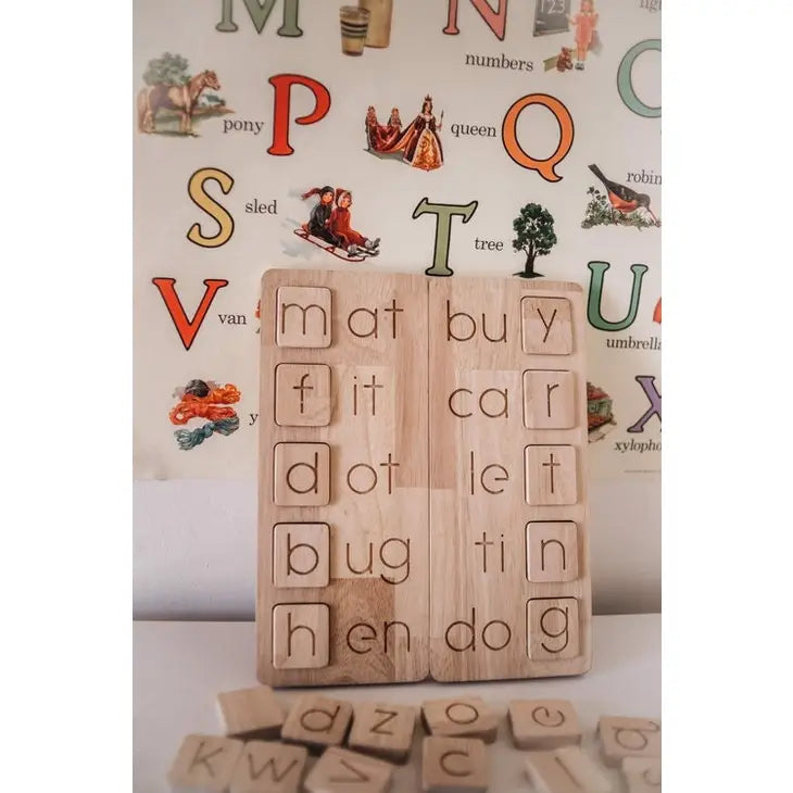 Two Wooden CVC Word Boards