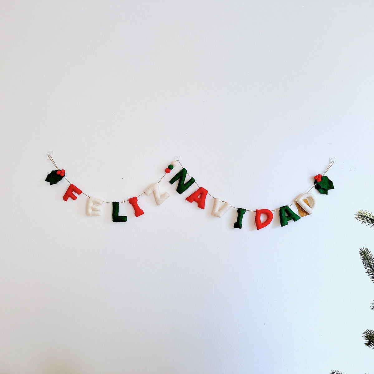 Felt Garland - Feliz Navidad