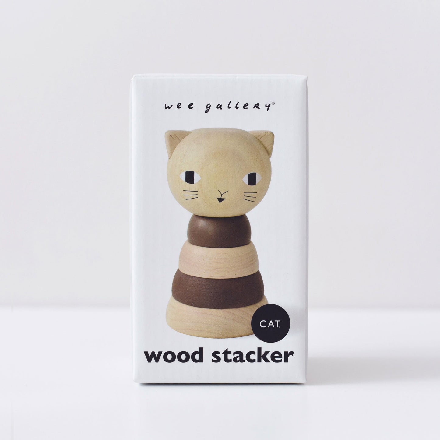 Wee Gallery Wood Stacker Cat