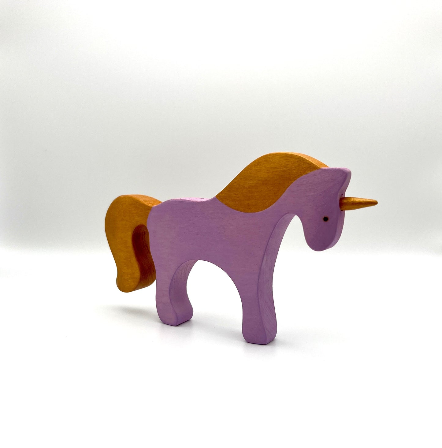 Waldorf large wooden Unicorn toy