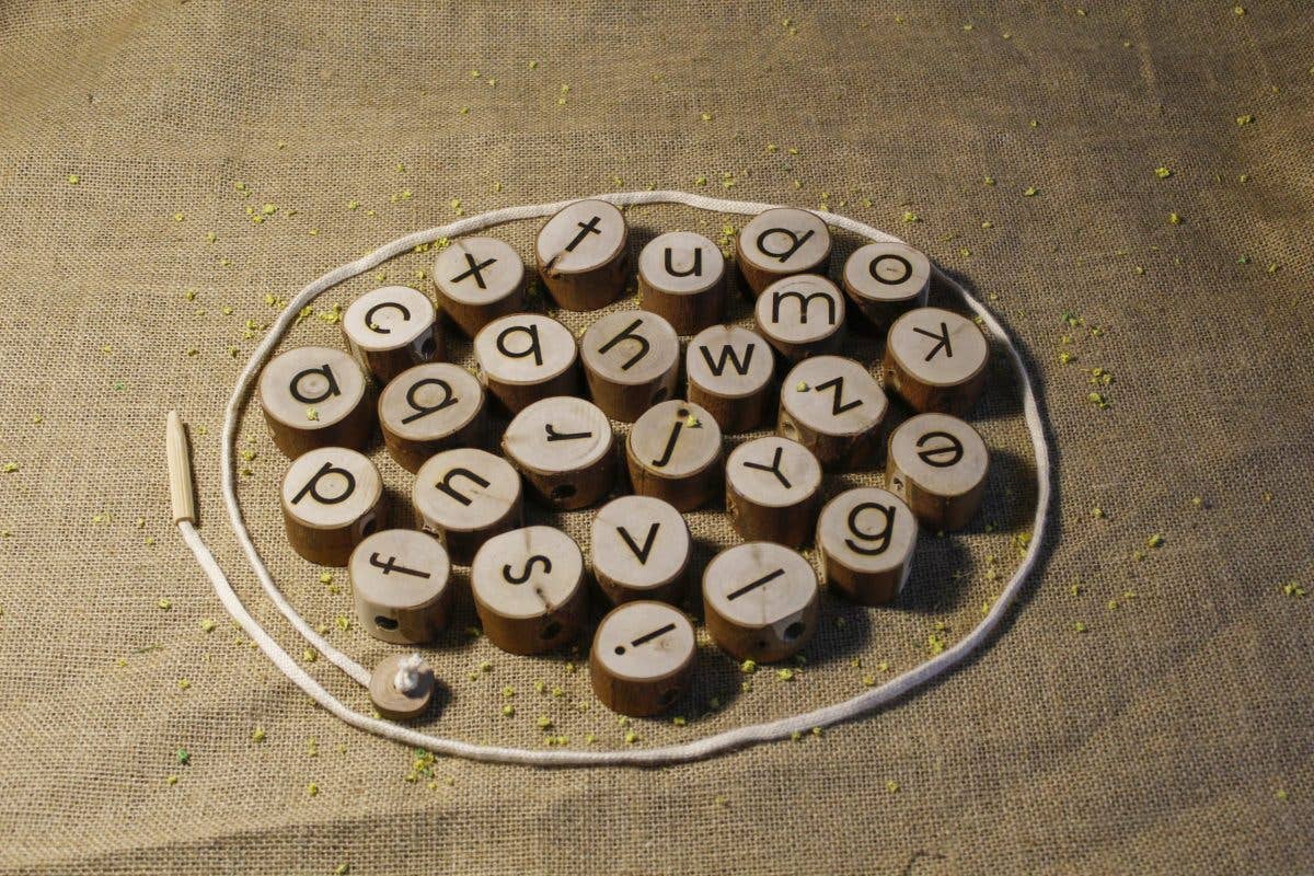 Large Double Sided Alphabet Letters Threading Set