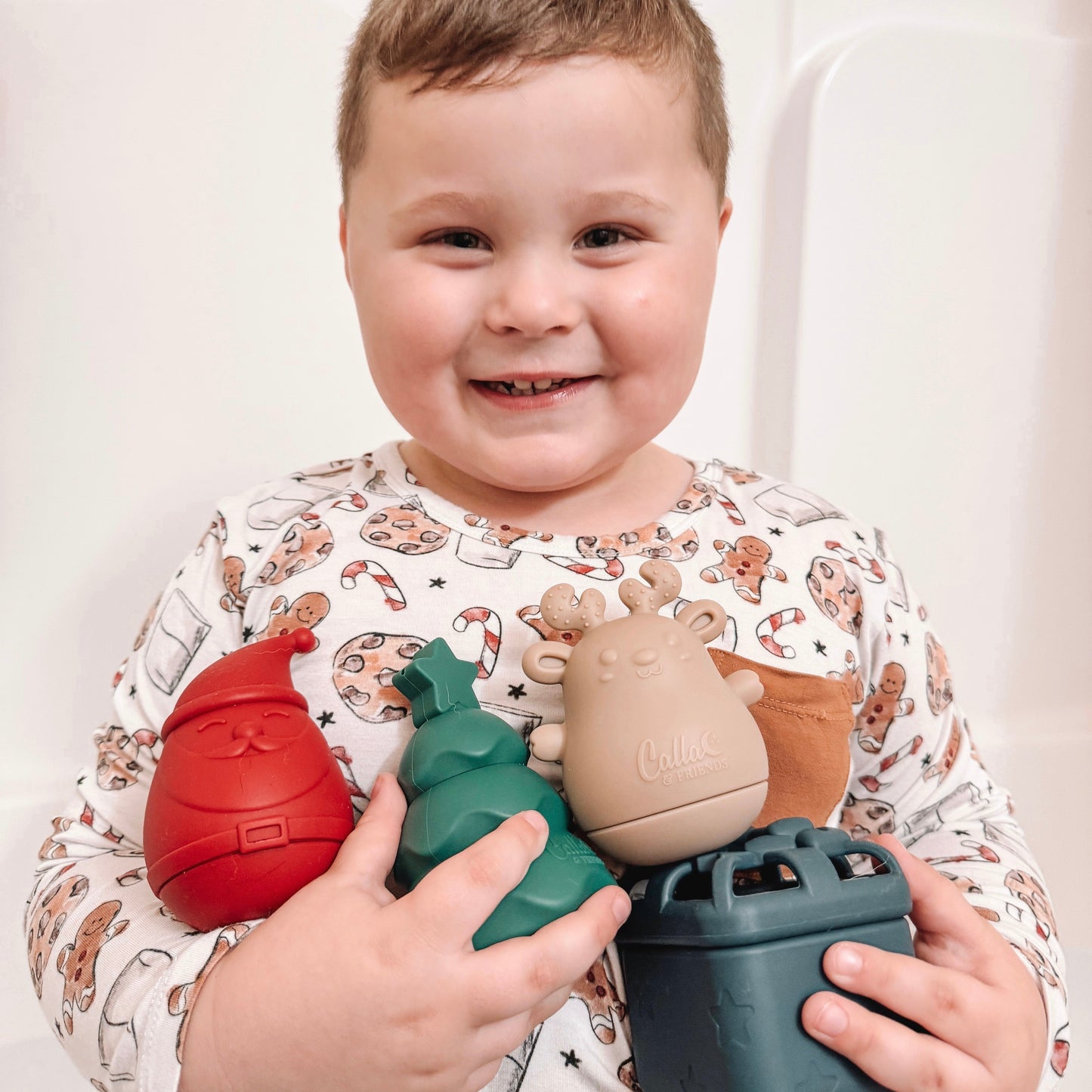 Holly Jolly Christmas Silicone Bath Toys