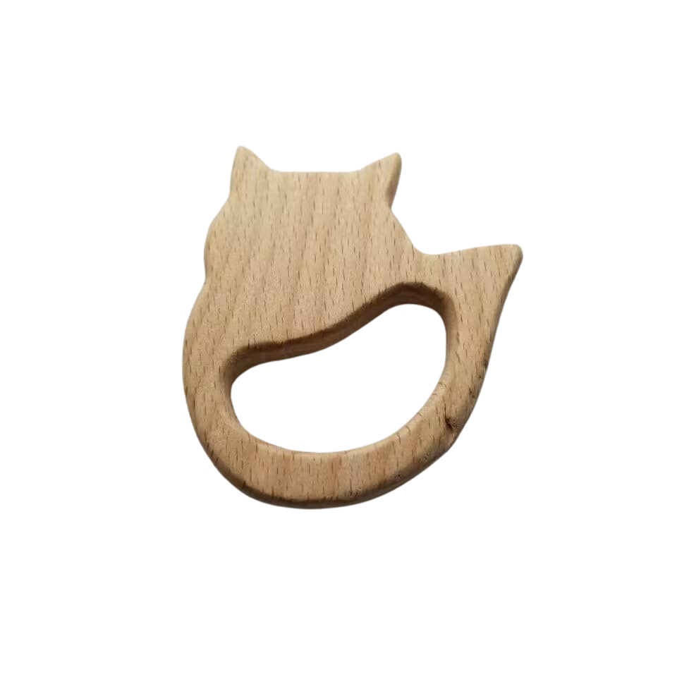 Wood Fox Teether Toy