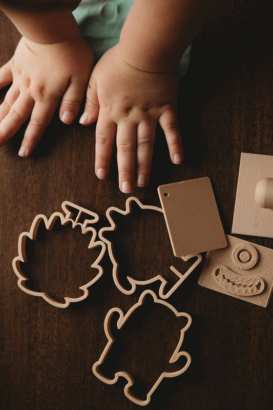 Halloween Monster Playdough or Cookie Dough Eco Stamp Set