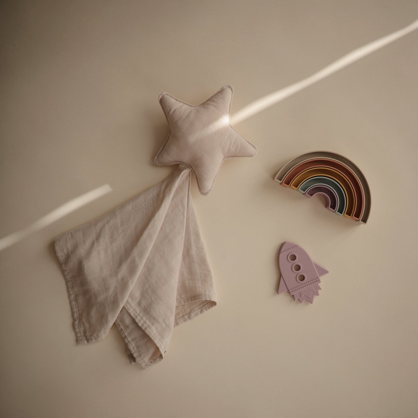 Organic Cotton Star Lovey Blanket