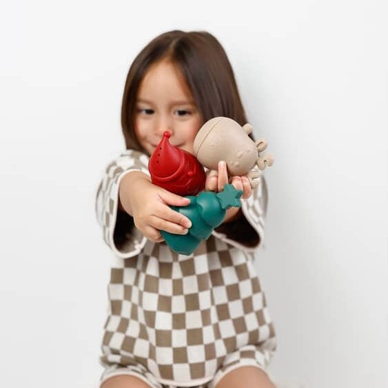 Holly Jolly Christmas Silicone Bath Toys