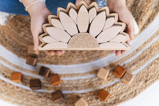 Handcrafted Sunflower Wooden Puzzle