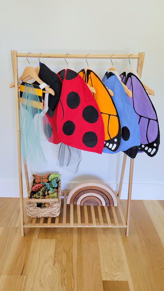 Bumble Bee Wings Costume for Pretend Play 100% Cotton