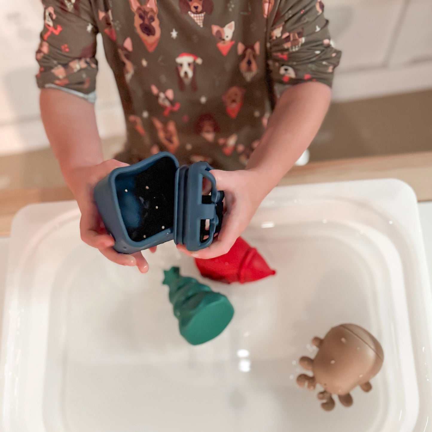 Holly Jolly Christmas Silicone Bath Toys