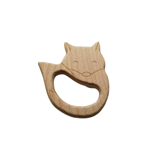 Wood Fox Teether Toy