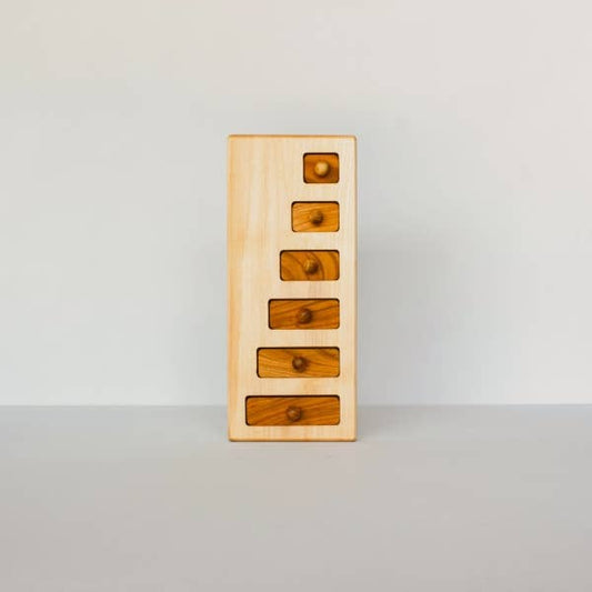 Montessori Long-Short Puzzle by Wooden Story