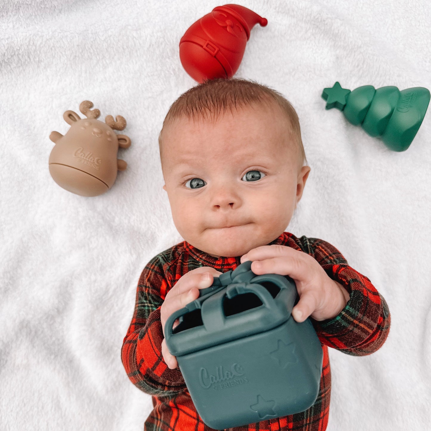 Holly Jolly Christmas Silicone Bath Toys