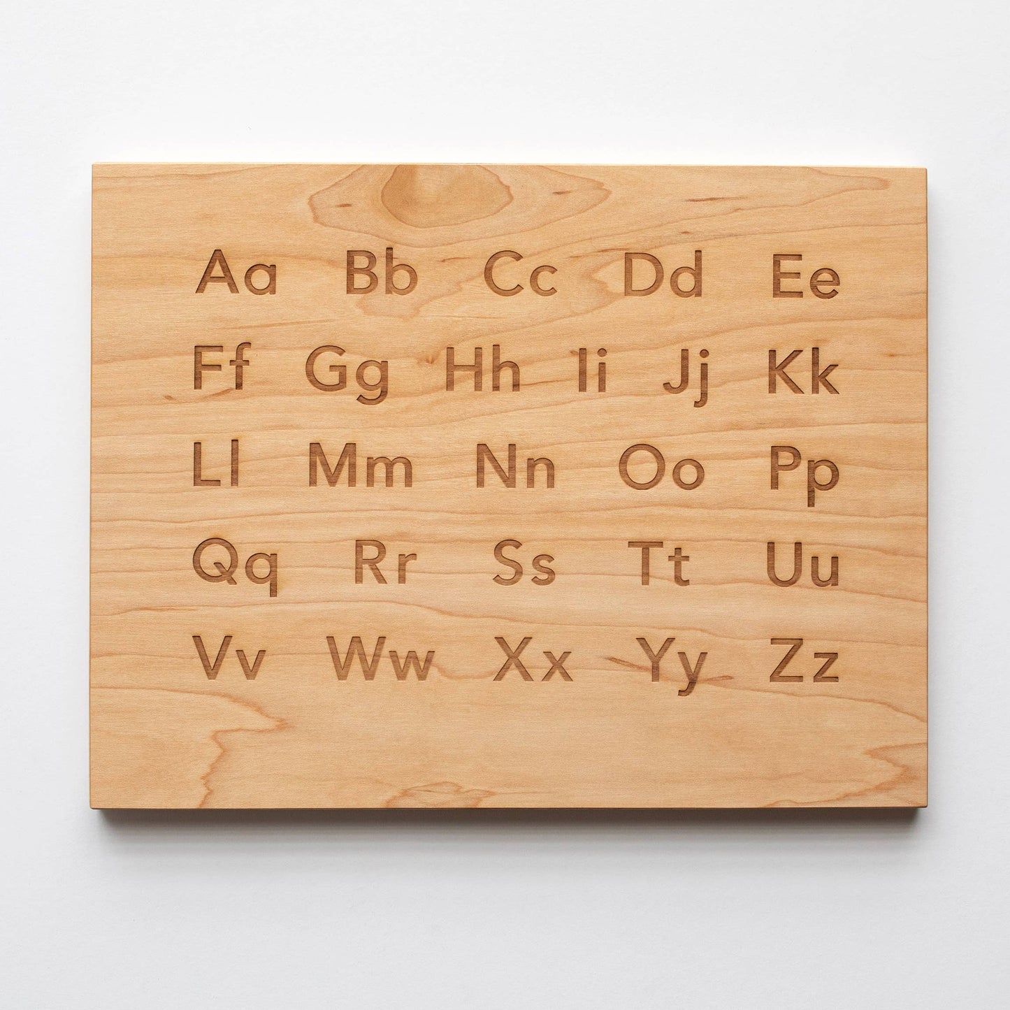 Wooden Uppercase and Lowercase Alphabet Manuscript Board - Stand Included