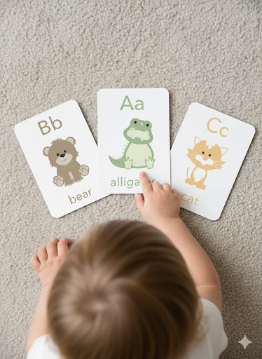 Animal Alphabet Flashcards – A to Z Learning Cards for Toddlers and Preschoolers